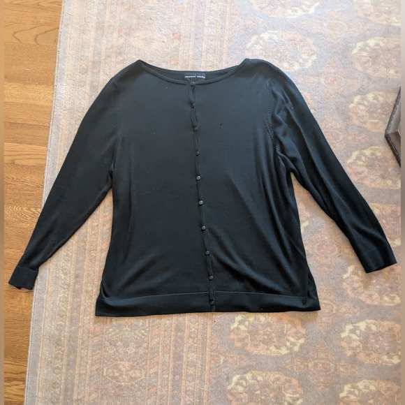 August Silk Plus Size Black Sweater Set - Picture 10 of 15